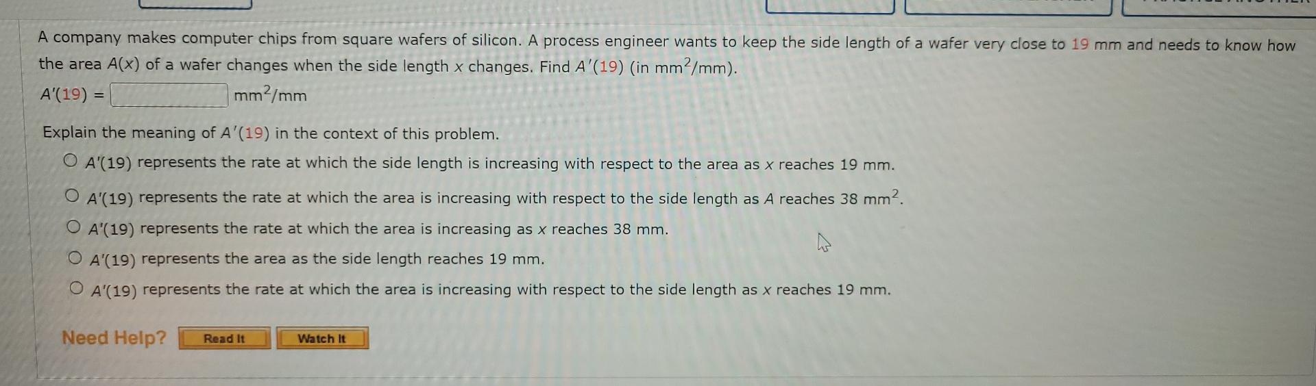 Solved A company makes computer chips from square wafers of