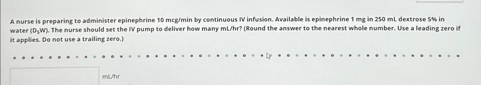 Solved A Nurse Is Preparing To Administer Epinephrine | Chegg.com