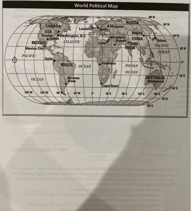 Solved b. Draw a circular line parallel to the equator that | Chegg.com