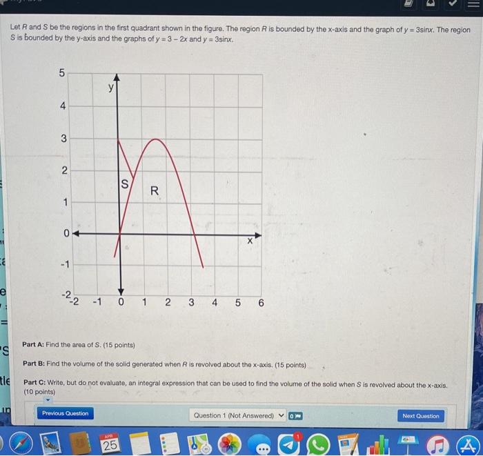 Let Rand S be the regions in the first quadrant shown | Chegg.com