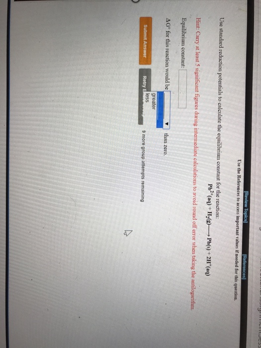 Solved [Review Topics] References Use the References to | Chegg.com