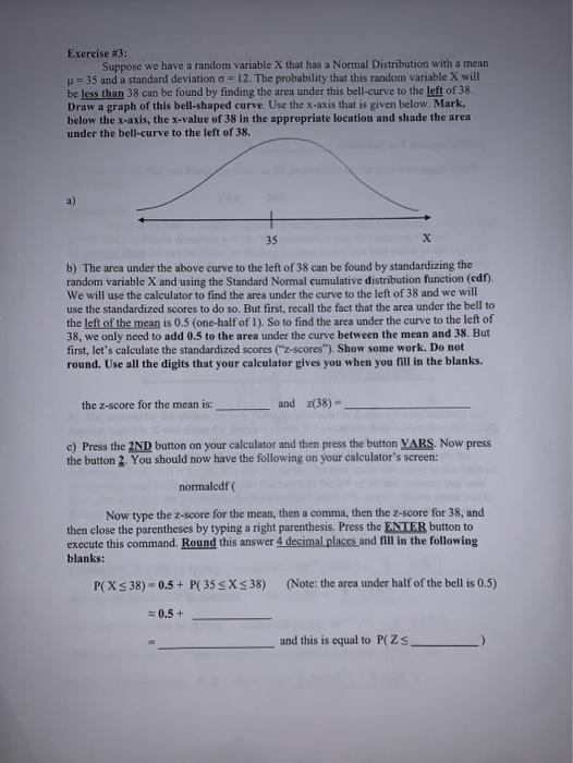 Solved Exercise #3: Suppose we have a random variable X that | Chegg.com