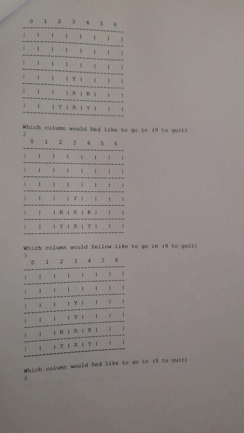 Solved The game board has seven (7) columns and six (6) | Chegg.com