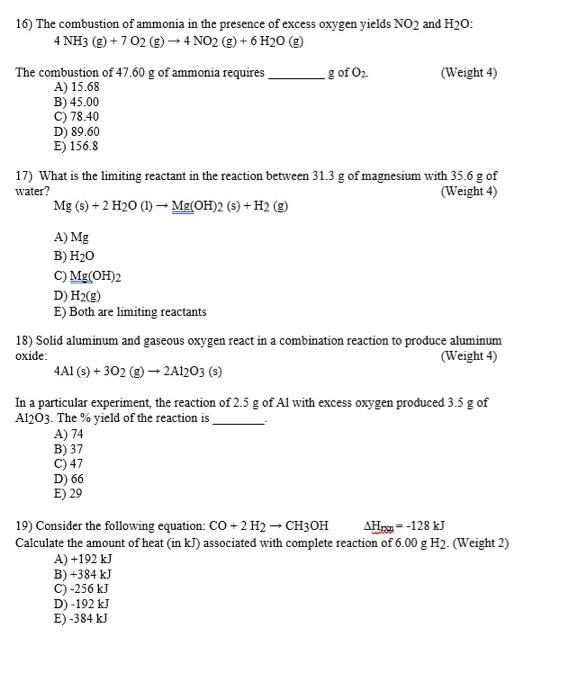 Exam II CHM 121 Fall 2021 Student name Date 1) How | Chegg.com