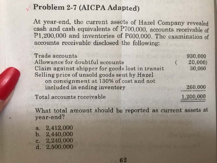 Problem 2 2 IAA Socorro Company Provided The Chegg