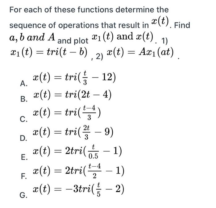 Solved For Each Of These Functions Determine The Find 1 Chegg Com