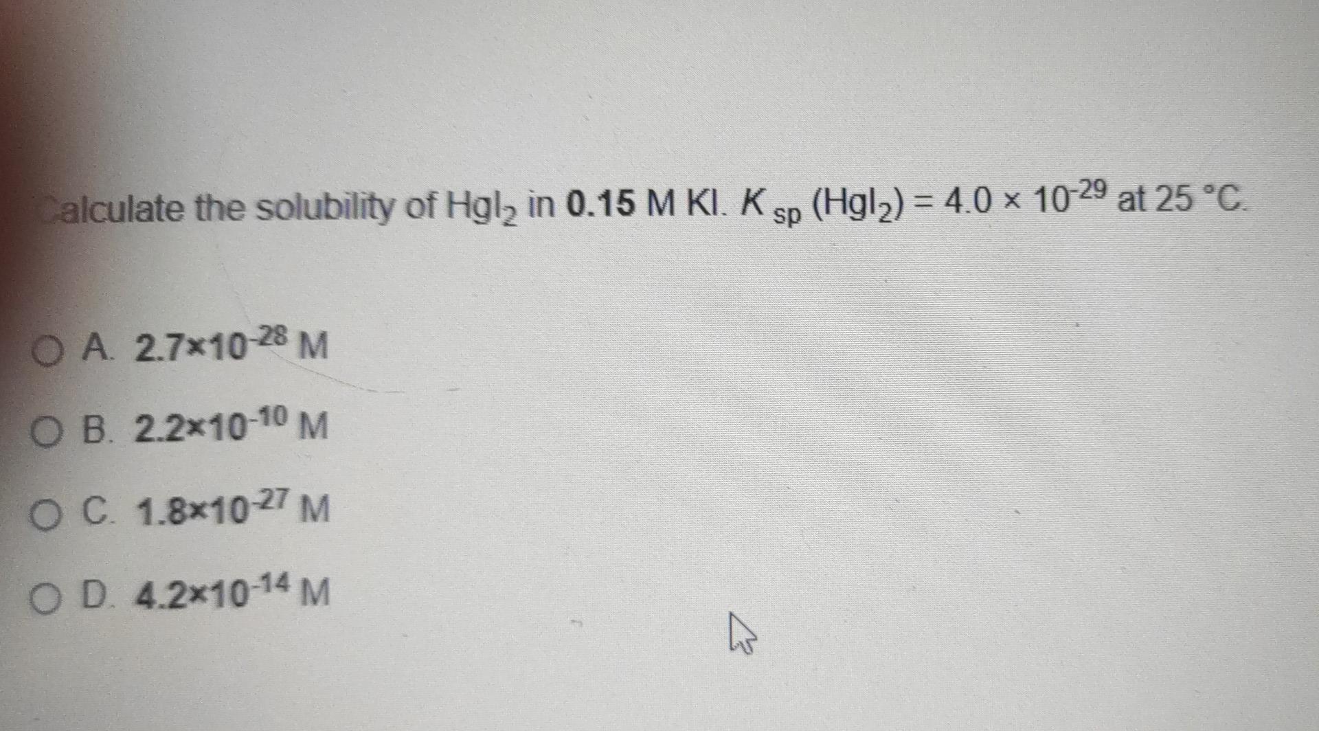 Solved For The Following Endothermic Reaction At | Chegg.com