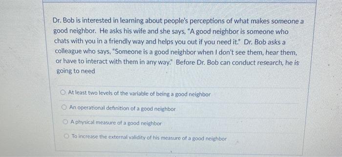 good neighbor definition