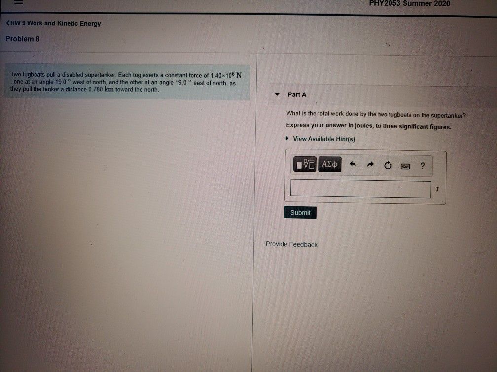 Solved PHY2053 Summer 2020