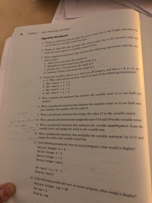Solved 60kx and stores the Chapter 2 Input Processing and | Chegg.com