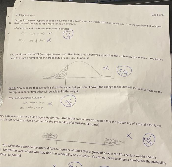 Solved Page 5 of 5 U 6. 15 points total Part A. In the past, | Chegg.com