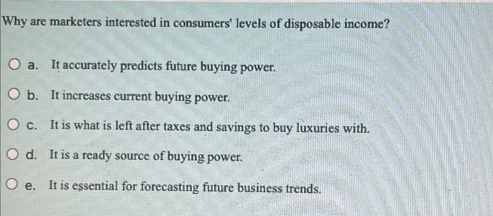 Solved Why are marketers interested in consumers' levels of | Chegg.com