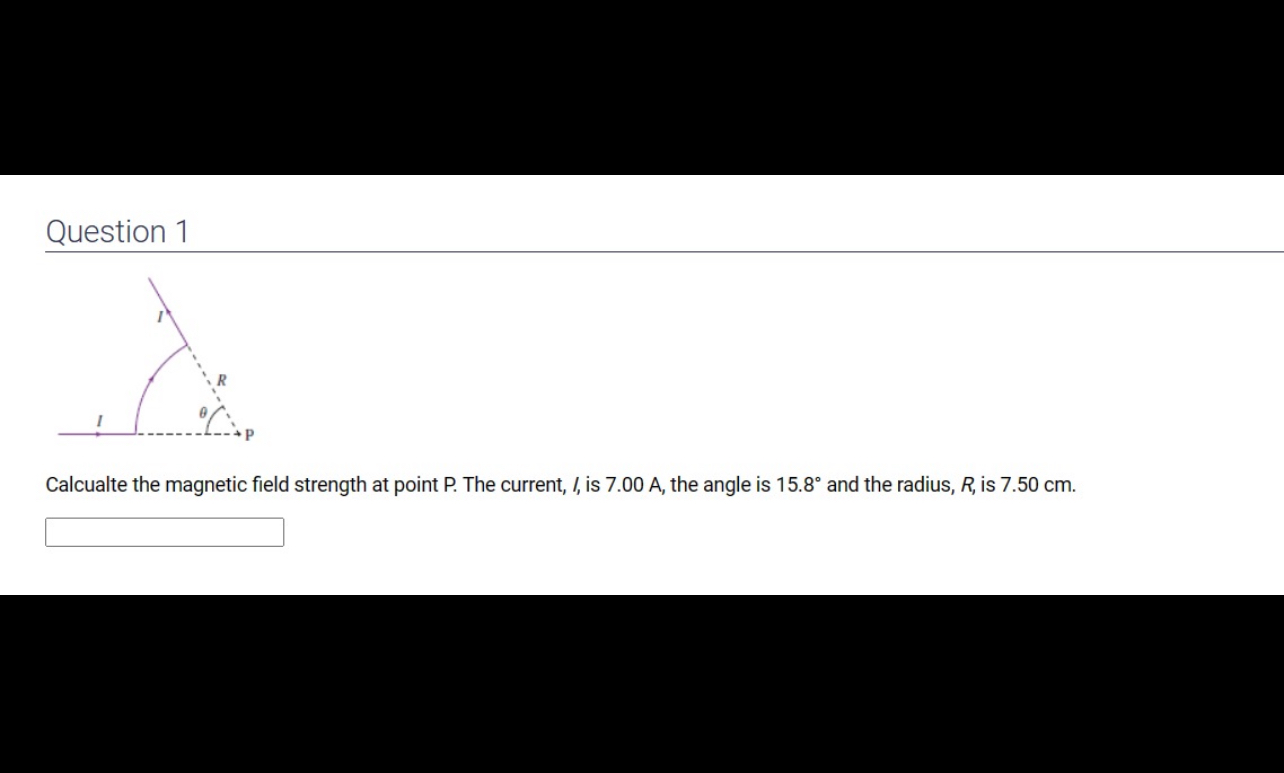 Solved Question 1Calcualte the magnetic field strength at | Chegg.com