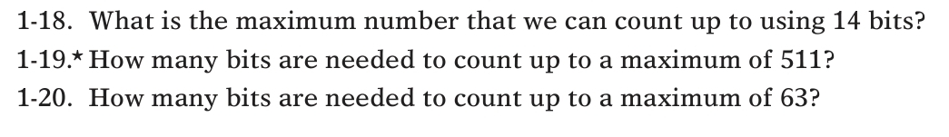 Maximum Count 1-18. What is the maximum number that we can count | Chegg.com