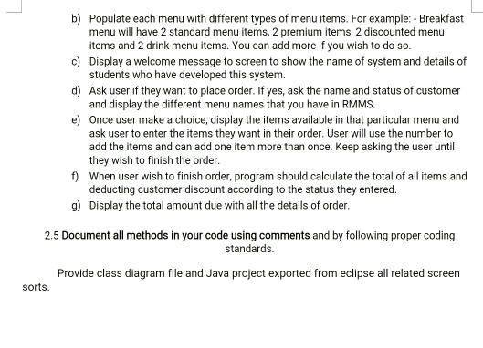 Solved Task: Your task will be to design and develop a | Chegg.com