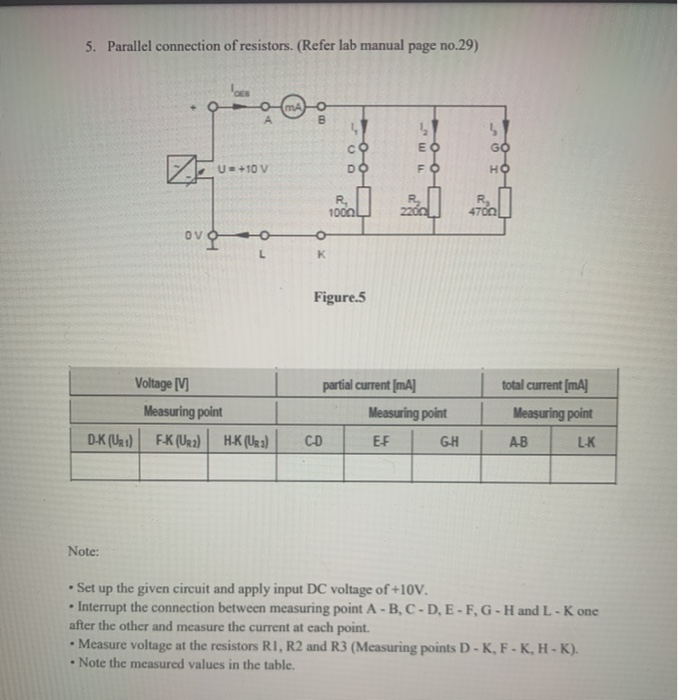 Solved 1.Experment voltage and current division 2. | Chegg.com