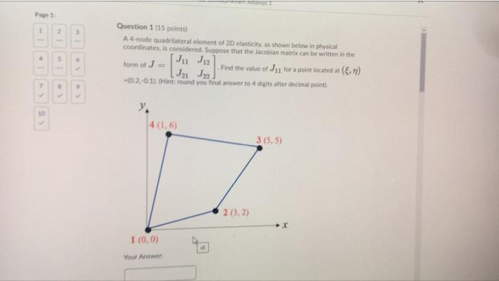 Solved Question 4 15 points The same element as per previous | Chegg.com
