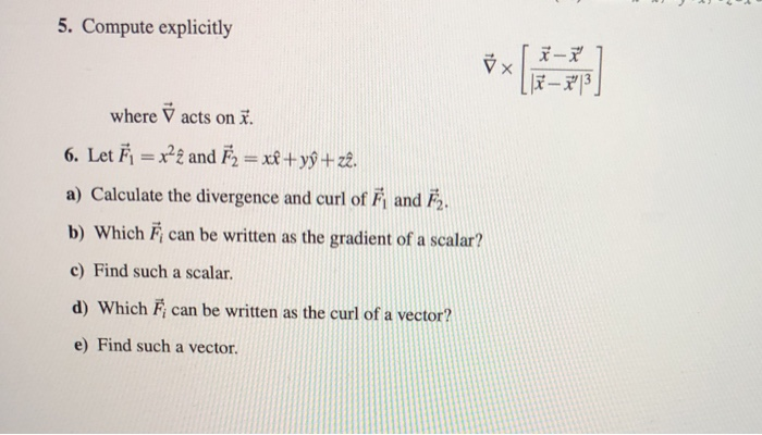 Solved 5 Compute Explicitly Where V Acts On A 6 Let Fi Chegg Com