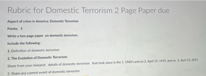 research questions on domestic terrorism