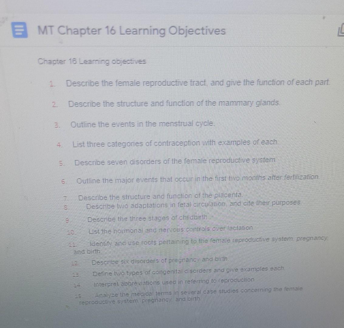 Solved MT Chapter 16 Learning Objectives Chapter 16 Learning | Chegg.com