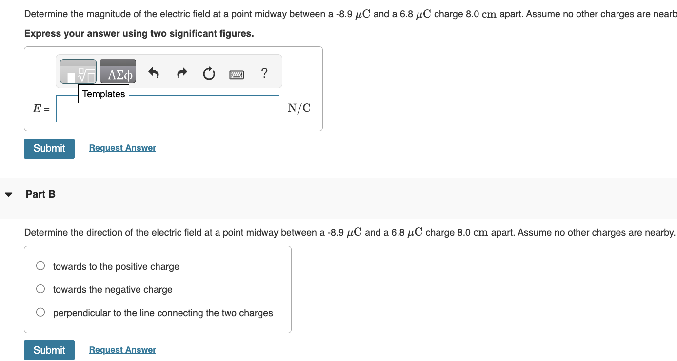 Solved Determine the magnitude of the electric field at a | Chegg.com