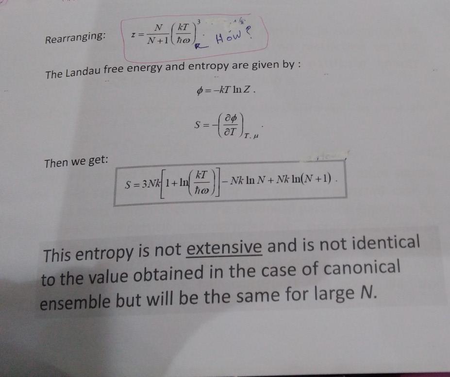 Solved GRAND CANONICAL ENSEMBLE The grand partition function