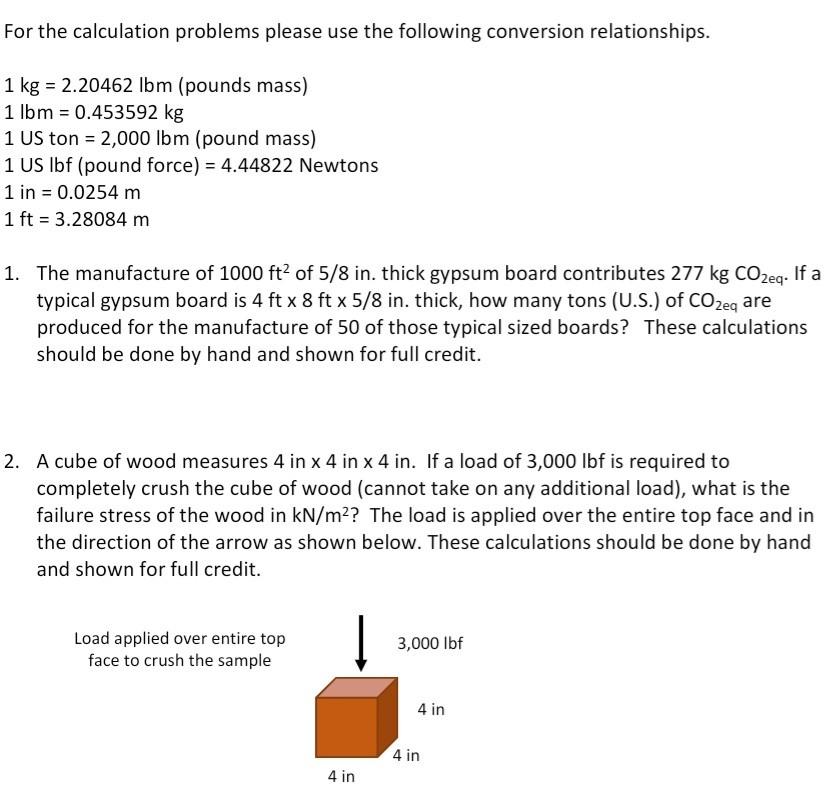 løn hård Forudsætning Solved For the calculation problems please use the following | Chegg.com