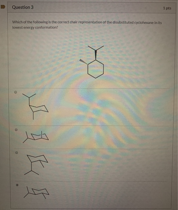 Solved Question 3 1 pts Which of the following is the | Chegg.com