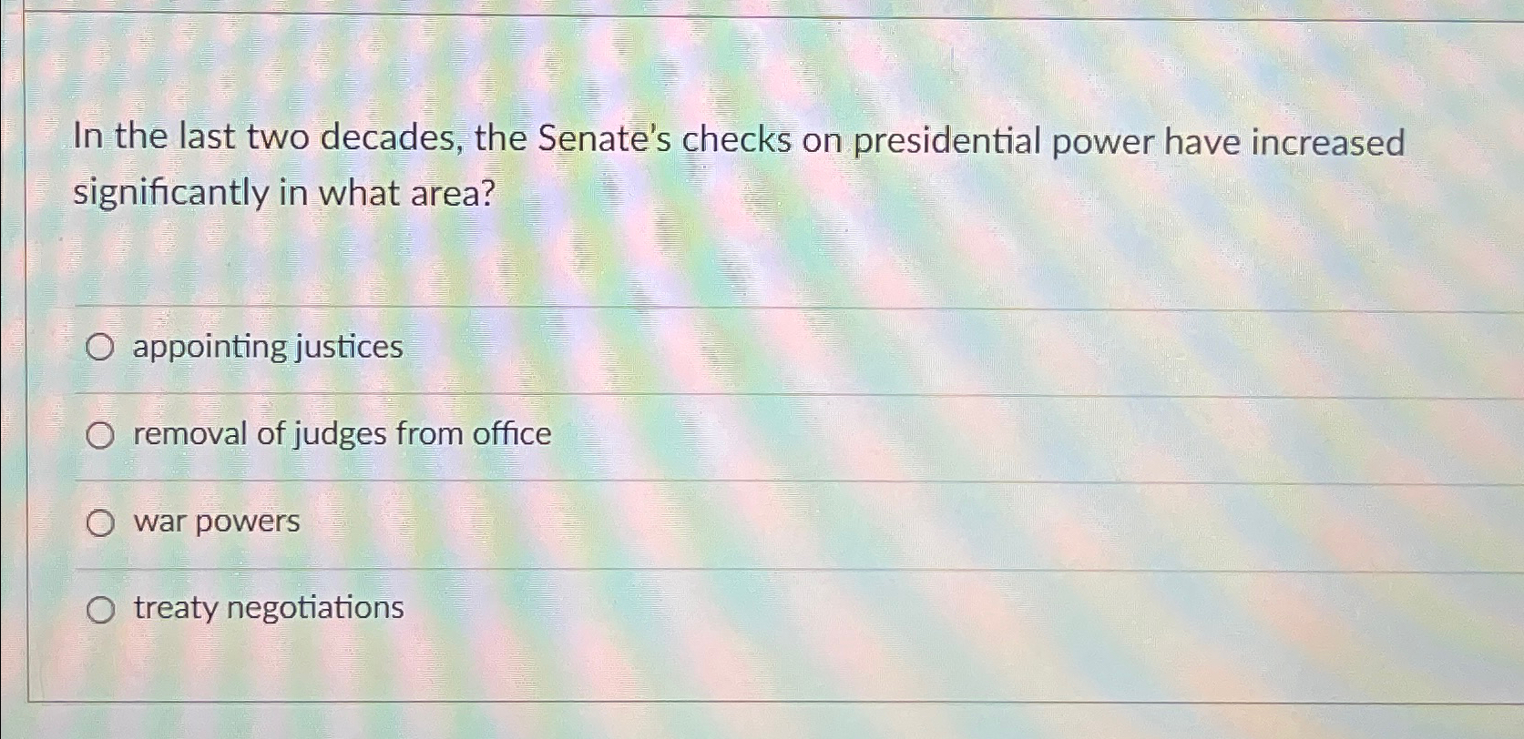 solved-in-the-last-two-decades-the-senate-s-checks-on-chegg