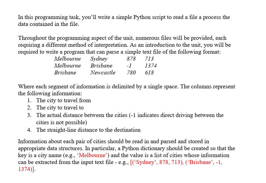 Solved In this programming task, you'll write a simple | Chegg.com