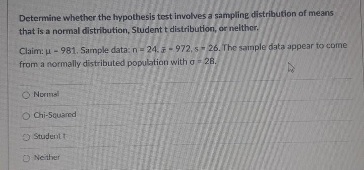 Solved Determine whether the hypothesis test involves a | Chegg.com