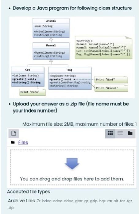 Solved - Develop a Java program for following class | Chegg.com