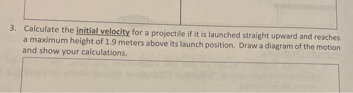 Solved Lab 5 Projectile Motion Pre Lab Worksheet Review 6023