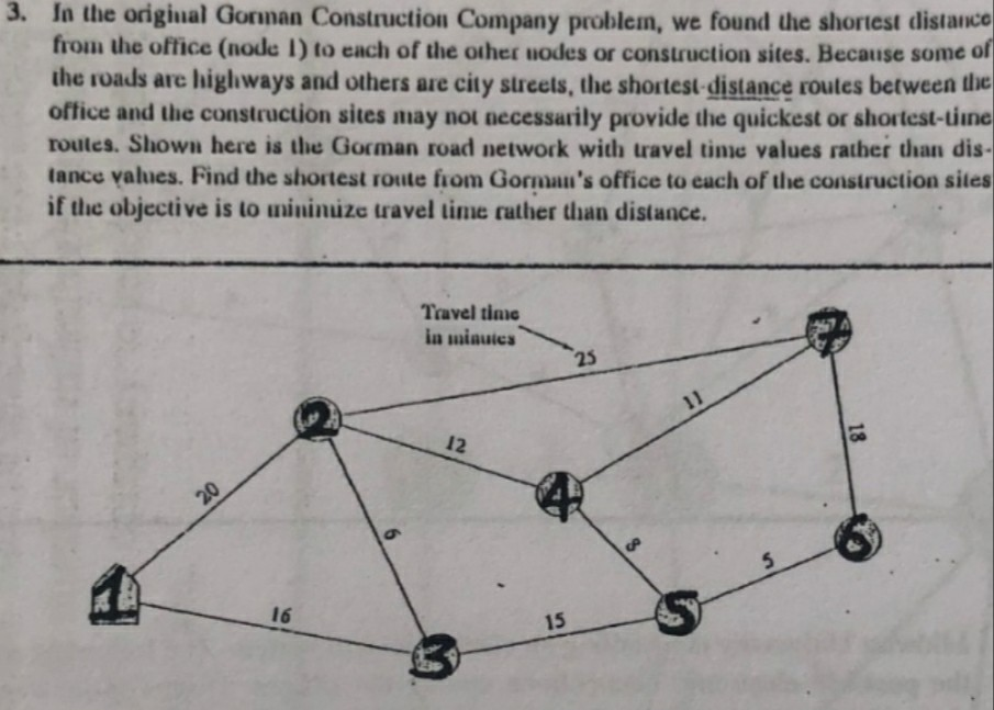 Solved 3. In the original Gorman Construction Company