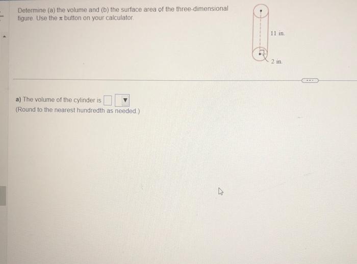 Solved Determine (a) The Volume And (b) The Surface Area Of | Chegg.com