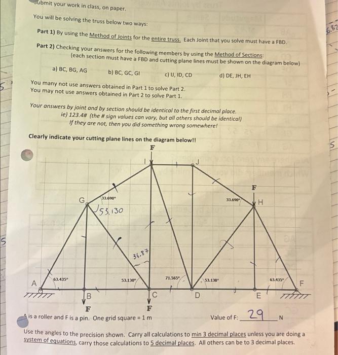 Solved 5 Submit your work in class, on paper. You will be | Chegg.com