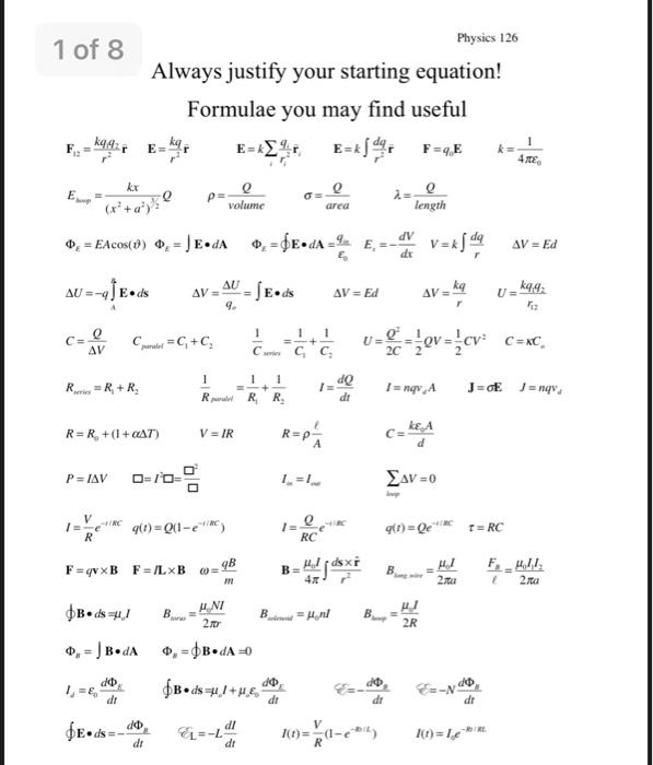 Solved Look On The Formula Sheet And Write Down Maxwell S Chegg Com