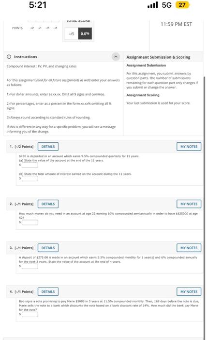 Instructions Assignment Submission \& 5 coring | Chegg.com