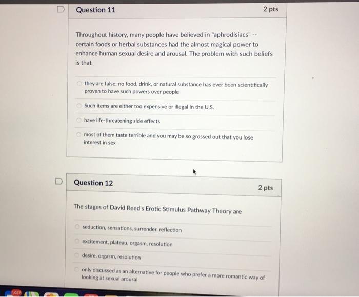 Solved Question 11 2 pts Throughout history many people Chegg