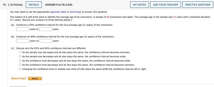 Solved You may need to use the appropribte appendio table or | Chegg.com