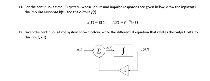 Solved 1 The Signals Given Below Are The Input And Outpu Chegg Com