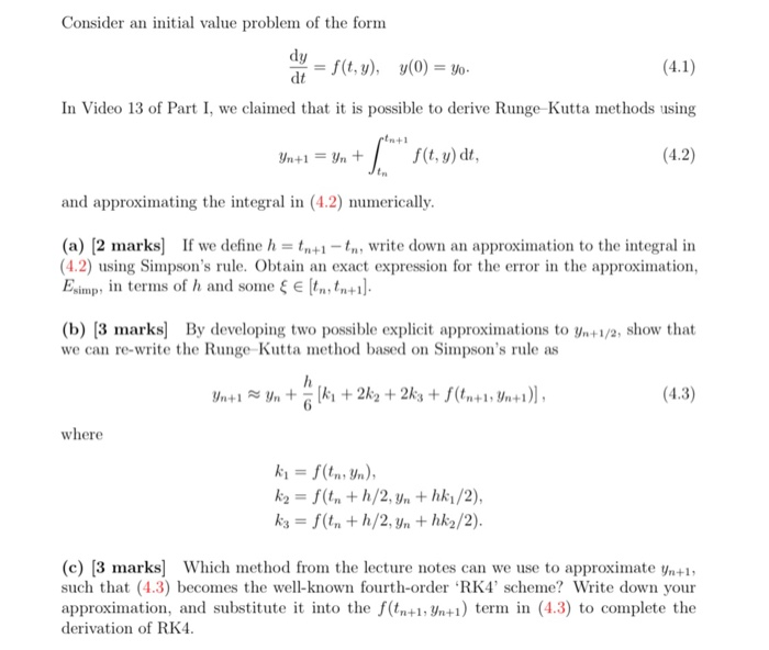 Consider an initial value problem of the form dy dt = | Chegg.com