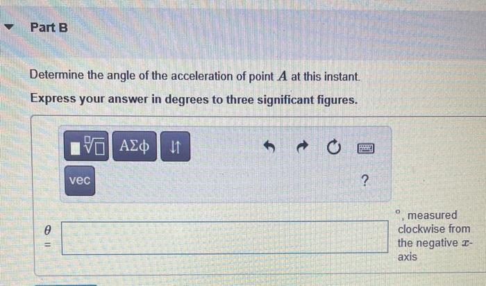 Solved At A Given Instant The Slider Block B Shown In | Chegg.com