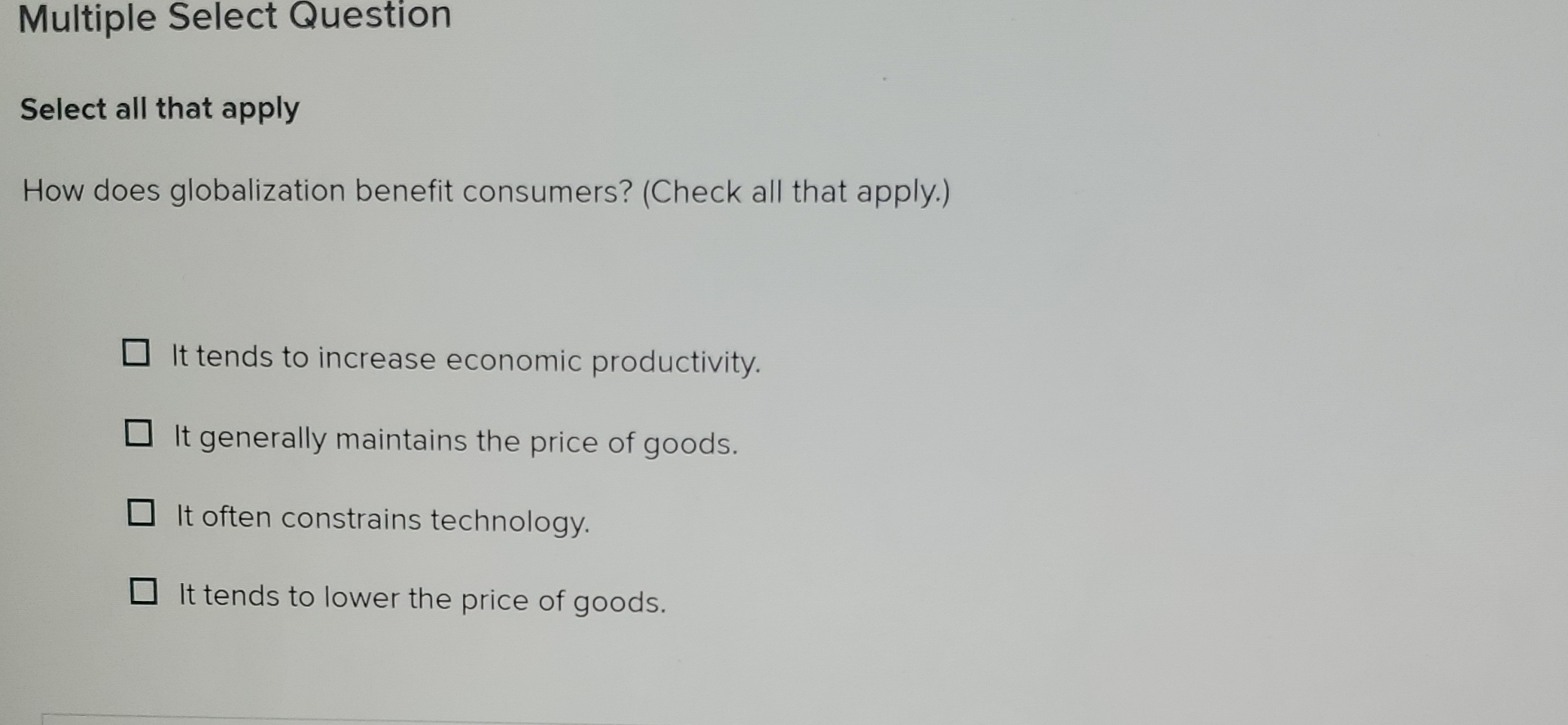 Solved Multiple Select QuestionSelect all that applyHow does | Chegg.com