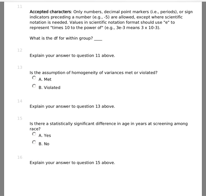 Solved Part 2: Part 2 To determine if the age in years at | Chegg.com