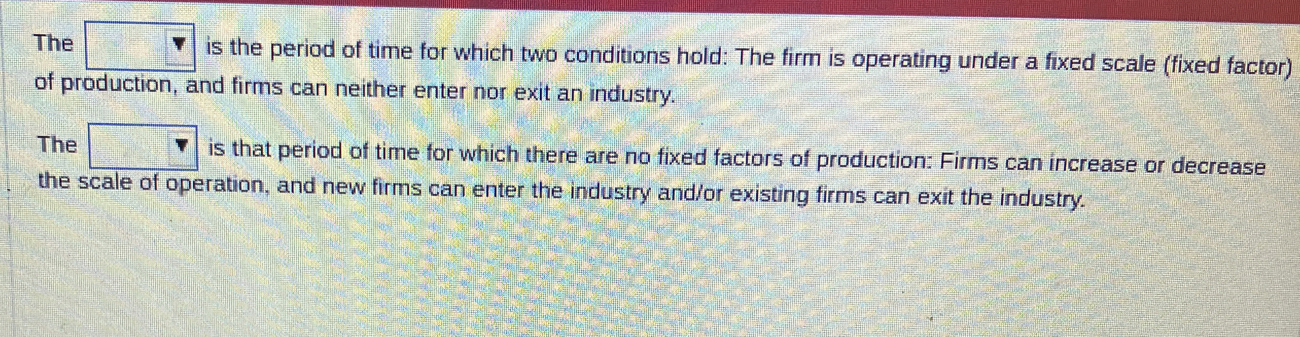 Solved What does this mean The ﻿is the period of time for