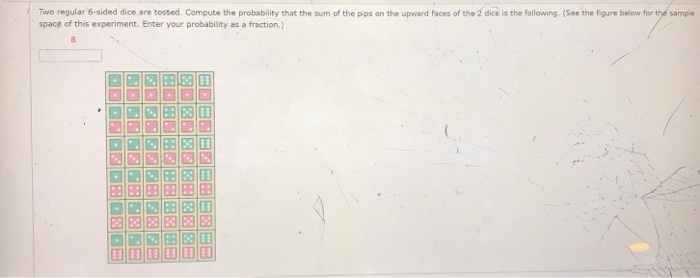 Solved Two Regular 6-sided Dice Are Tossed. Compute The | Chegg.com