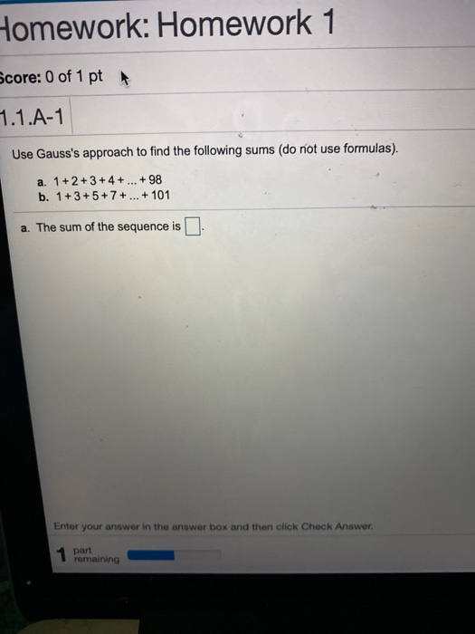 Solved Homework: Homework 1 Score: 0 of 1 pt 1.1.A-1 Use | Chegg.com