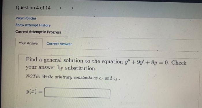 Solved Question 4 of 14