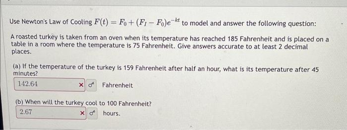 newton's law of cooling common core algebra 2 homework answers